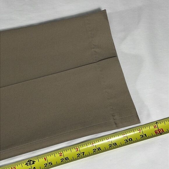 Lands' End mens brown Traditional Fit double pleated chino pants - size 34x31 - Picture 12 of 13